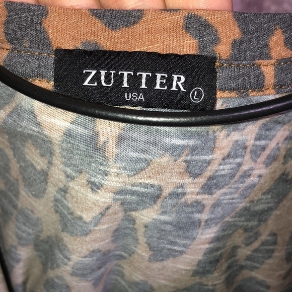 Zutter boss babe cheetah print shirt size large animal print working shirt - Picture 3 of 4